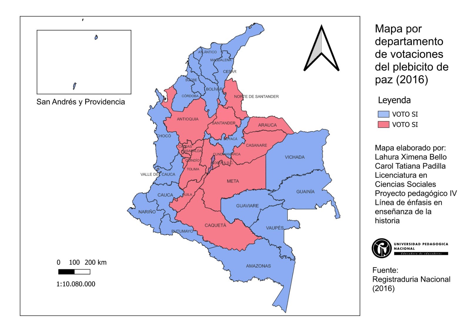 Mapa del plebiscito, para conocer su contenido continuar con la lectura